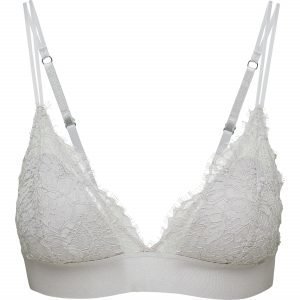 Lindex Bralette Rintaliivit Joissa Pitsiä Harmaa