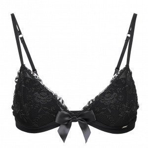 Lindex Bralette Rintaliivit Musta