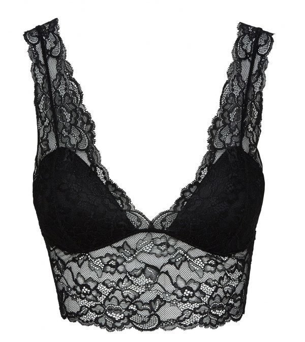 Lindex Bralette Rintaliivit Musta