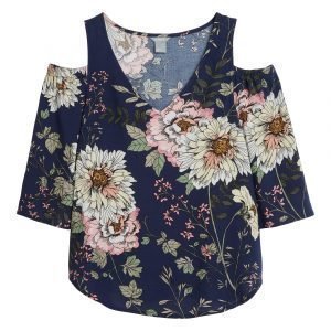 Lindex Cold Shoulder Pusero Sininen