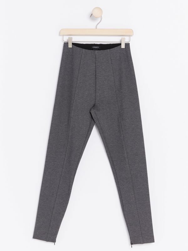 Lindex Korkeavyötäröiset Trikooleggingsit Harmaa