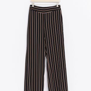 Lindex Lykke Wide Housut Musta