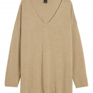 Lindex Ohut Pusero Jossa V Pääntie Beige