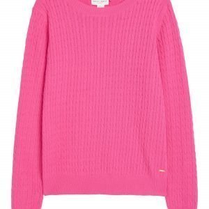 Lindex Palmikkoneulepusero Vaaleanpunainen