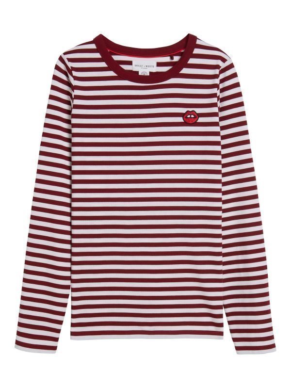 Lindex Pitkähihainen Pusero Tencel Sekoitetta Punainen