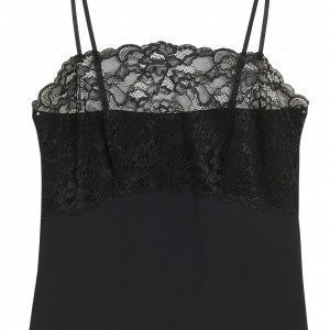 Lindex Pitsinen Alustoppi Musta