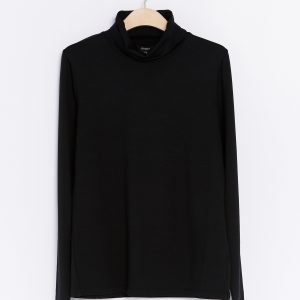 Lindex Poolokauluspusero Tencel Sekoitetta Musta