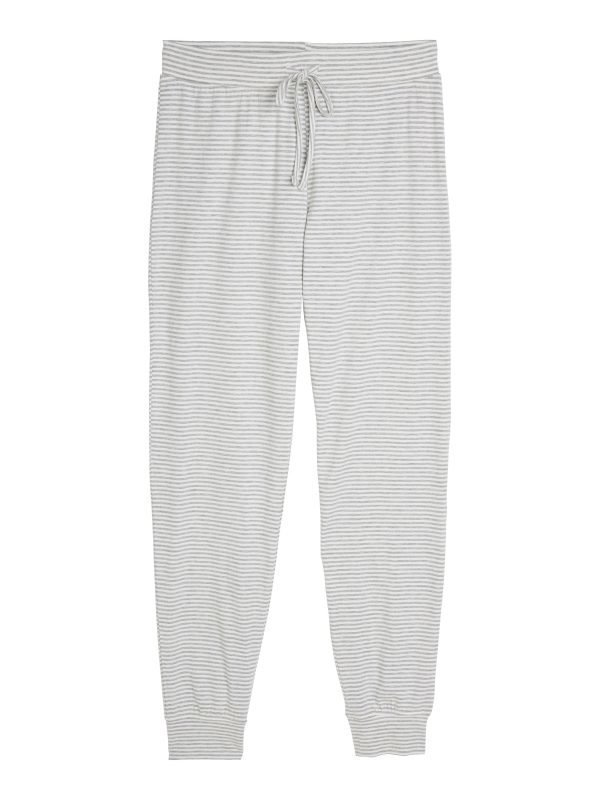 Lindex Raidalliset Pyjamahousut Harmaa