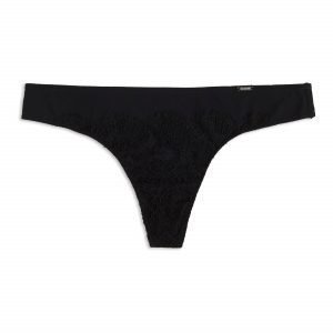 Lindex Thong Low Alushousut Musta