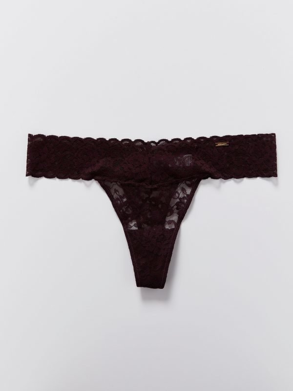 Lindex Thong Low Lace Alushousut Liila