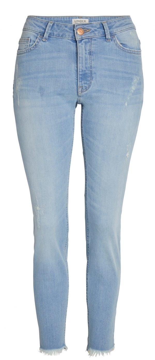 Lindex Tova Slim Regular Farkut Sininen