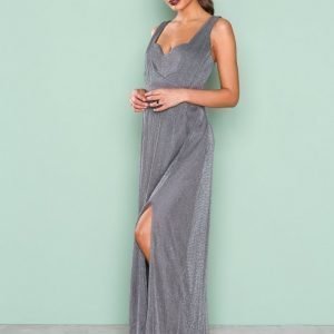 Little Mistress Glitter Maxi Dress Maksimekko Slate