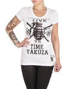 Live Vs. Time Women Tee White