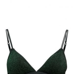 Love Stories Darling Aw Cherry Bra Padded Glitter Green Knit