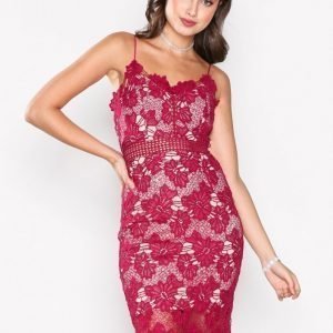 Love Triangle Dream Knee Length Dress Kotelomekko Raspberry