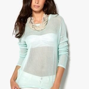 Luxe by VILA Tappy Knit Top Brook Green