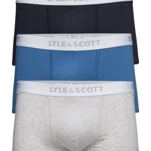 Lyle & Scott 3 Pack Boxer In Navy Blue And Grey bokserit