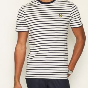 Lyle & Scott Breton Stripe T-shirt T-paita Offwhite