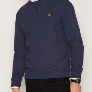 Lyle & Scott Brushed Flecked Crew Neck Sweatshirt Pusero Navy