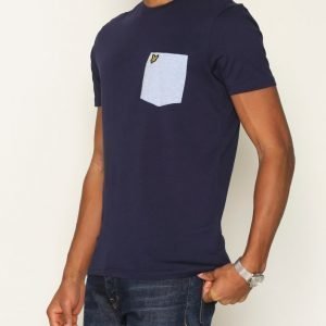 Lyle & Scott Contrast Pocket T-shirt T-paita Navy