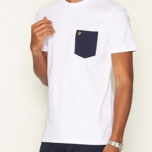 Lyle & Scott Contrast Pocket T-shirt T-paita White