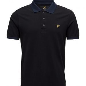 Lyle & Scott Contrast Rib Polo Shirt lyhythihainen pikeepaita