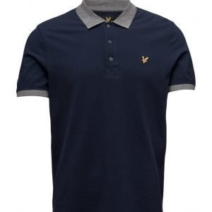 Lyle & Scott Contrast Rib Polo Shirt lyhythihainen pikeepaita