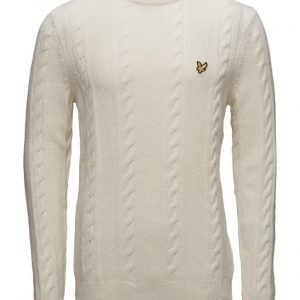 Lyle & Scott Crew Neck Lambswool Cable 5gg Jumper pyöreäaukkoinen neule