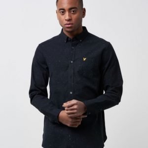 Lyle & Scott Flecked Shirt 572 True Black