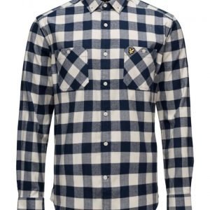 Lyle & Scott Herringbone Check Flannel Over Shirt