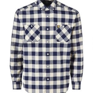 Lyle & Scott Herringbone Check Flannel Paita