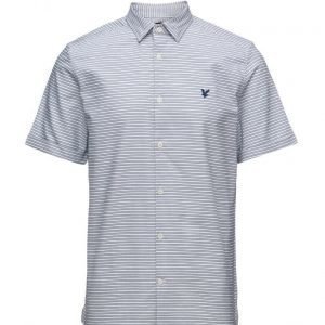Lyle & Scott Horizontal Stripe Oxford Shirt lyhythihainen paita