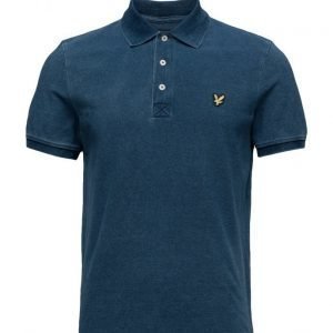 Lyle & Scott Indigo Pique Polo Shirt lyhythihainen pikeepaita