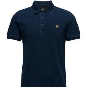 Lyle & Scott Indigo Pique Polo Shirt lyhythihainen pikeepaita