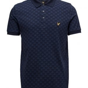 Lyle & Scott Jacquard Polo Shirt lyhythihainen pikeepaita