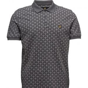 Lyle & Scott Jacquard Polo Shirt lyhythihainen pikeepaita