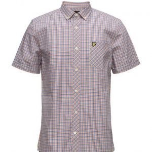 Lyle & Scott Micro Check Shirt lyhythihainen paita