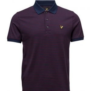 Lyle & Scott Mouline Stripe Polo Shirt lyhythihainen pikeepaita