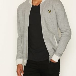 Lyle & Scott Pique Bomber Pusero Grey Melange