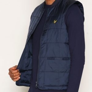 Lyle & Scott Quilted Gilet Takki Navy