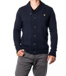 Lyle & Scott Shawl Collar Cardigan New Navy