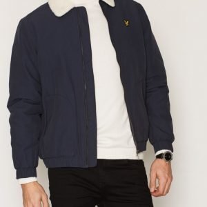 Lyle & Scott Shearling Lined Bomber Takki Navy