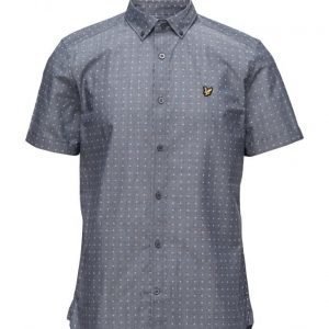 Lyle & Scott Square Dot Print Shirt lyhythihainen paita