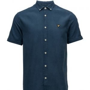 Lyle & Scott Ss Indigo Oxford Shirt lyhythihainen paita