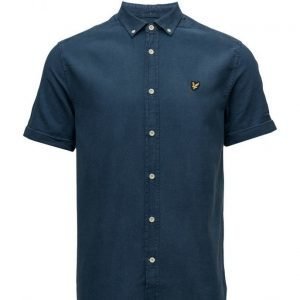 Lyle & Scott Ss Indigo Oxford Shirt lyhythihainen paita