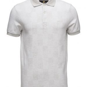 Lyle & Scott Stitch Interest Block Pattern Polo Shirt lyhythihainen pikeepaita