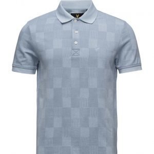 Lyle & Scott Stitch Interest Block Pattern Polo Shirt lyhythihainen pikeepaita