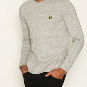 Lyle & Scott Unfinished Rolled Neck Jumper Pusero Grey Melange