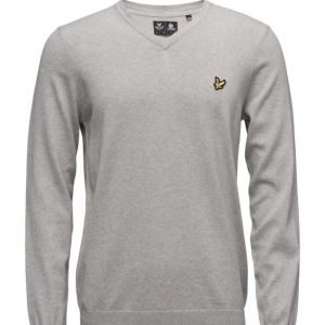 Lyle & Scott V Neck Cotton Merino Jumper v-aukkoinen neule