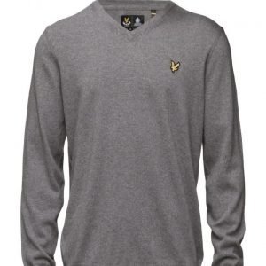 Lyle & Scott V Neck Cotton Merino Jumper v-aukkoinen neule